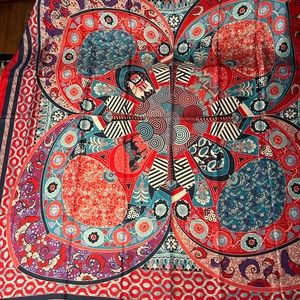 Women scarf Salvatore Ferragamo Cerise